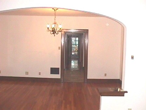 View from front to back